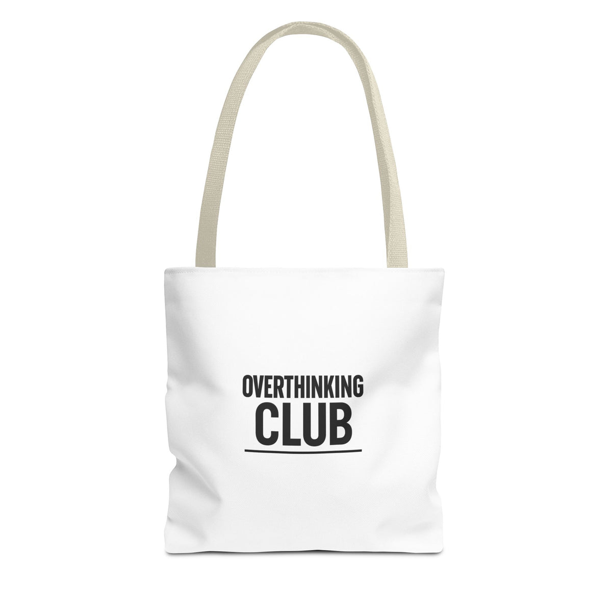 Overthinking Club Meetings Every Night At 3AM Tote Bag | Multiple Sizes | Personalization possible | Multiple Handle Colors
