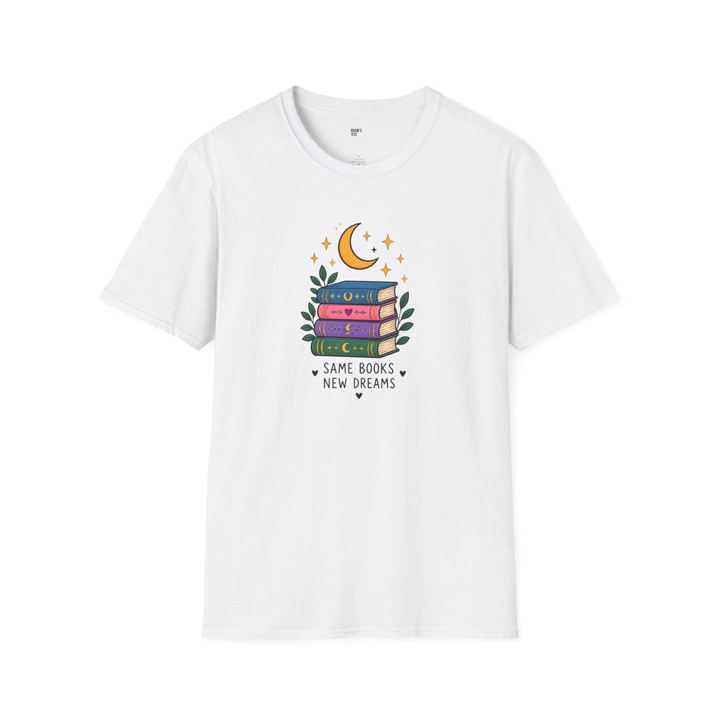Book Lover T-Shirt — Same Books, New Dreams