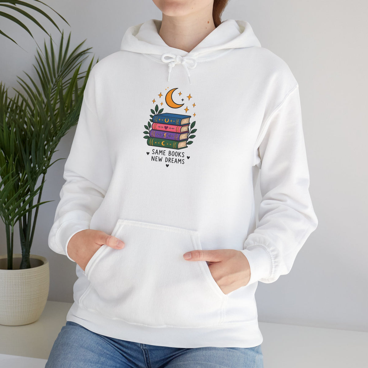 Book Lover Hoodie | Same Books New Dreams