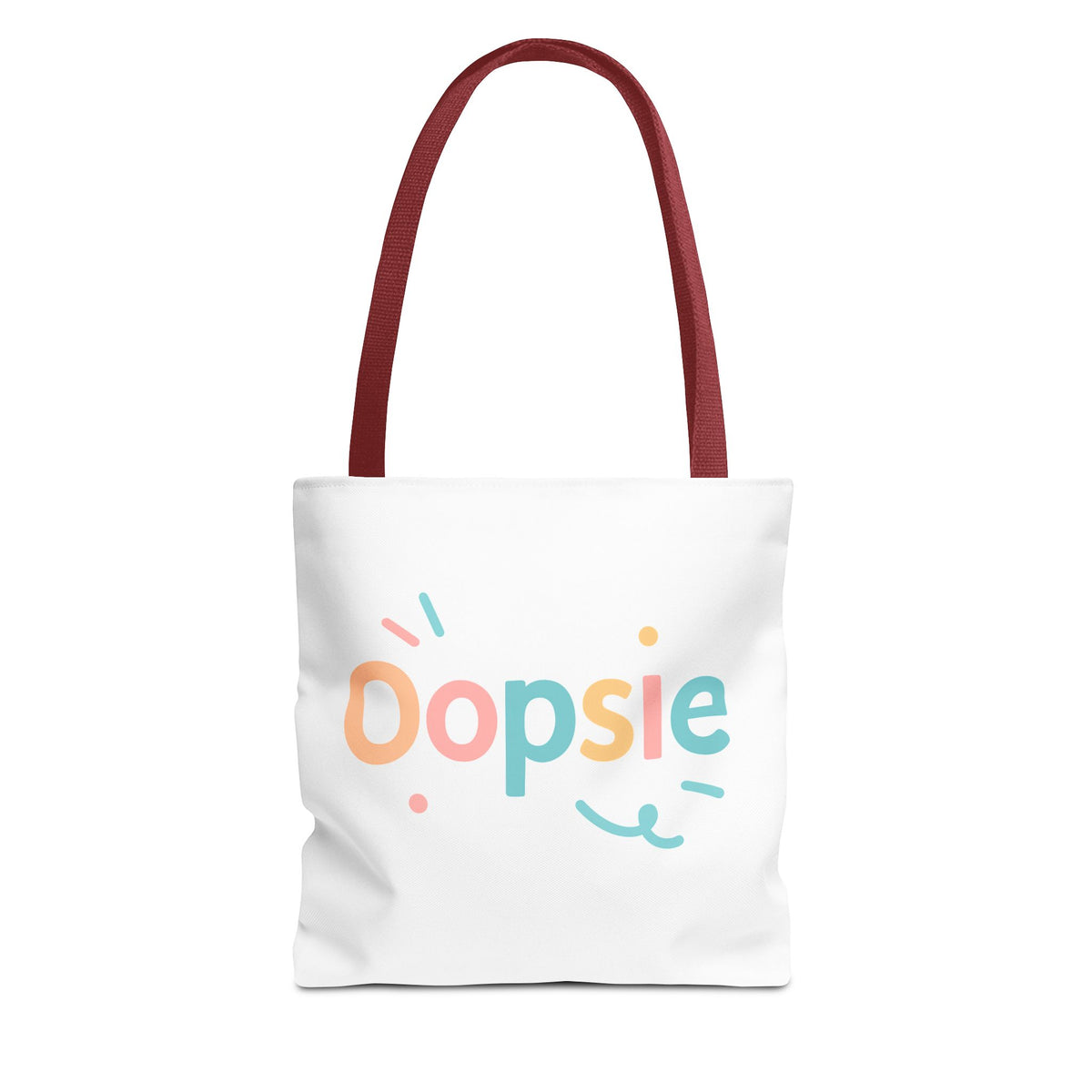 Oopsie Tote Bag | Multiple Sizes | Personalization possible | Multiple Handle Colors