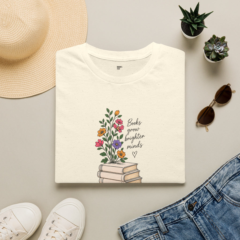 Books Grow Brighter Minds T-Shirt