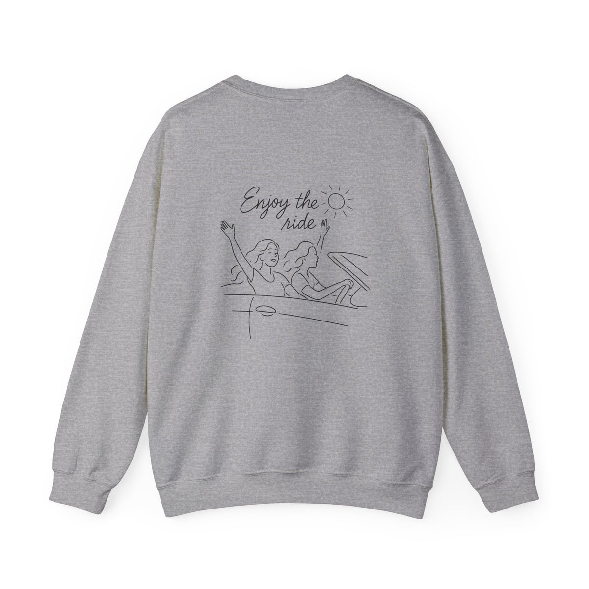 Vibes Sweatshirt with back print | Multiple Colors