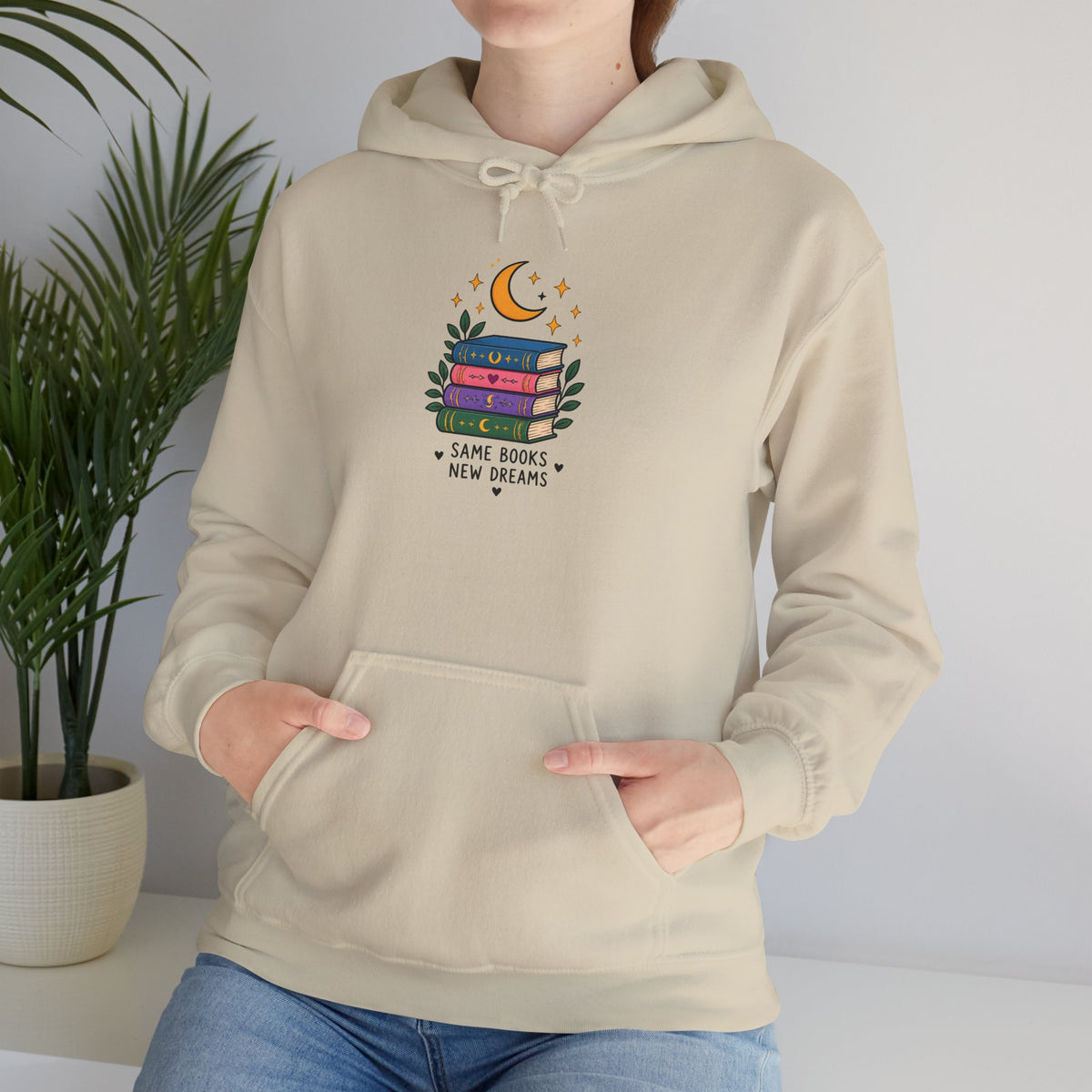 Book Lover Hoodie | Same Books New Dreams
