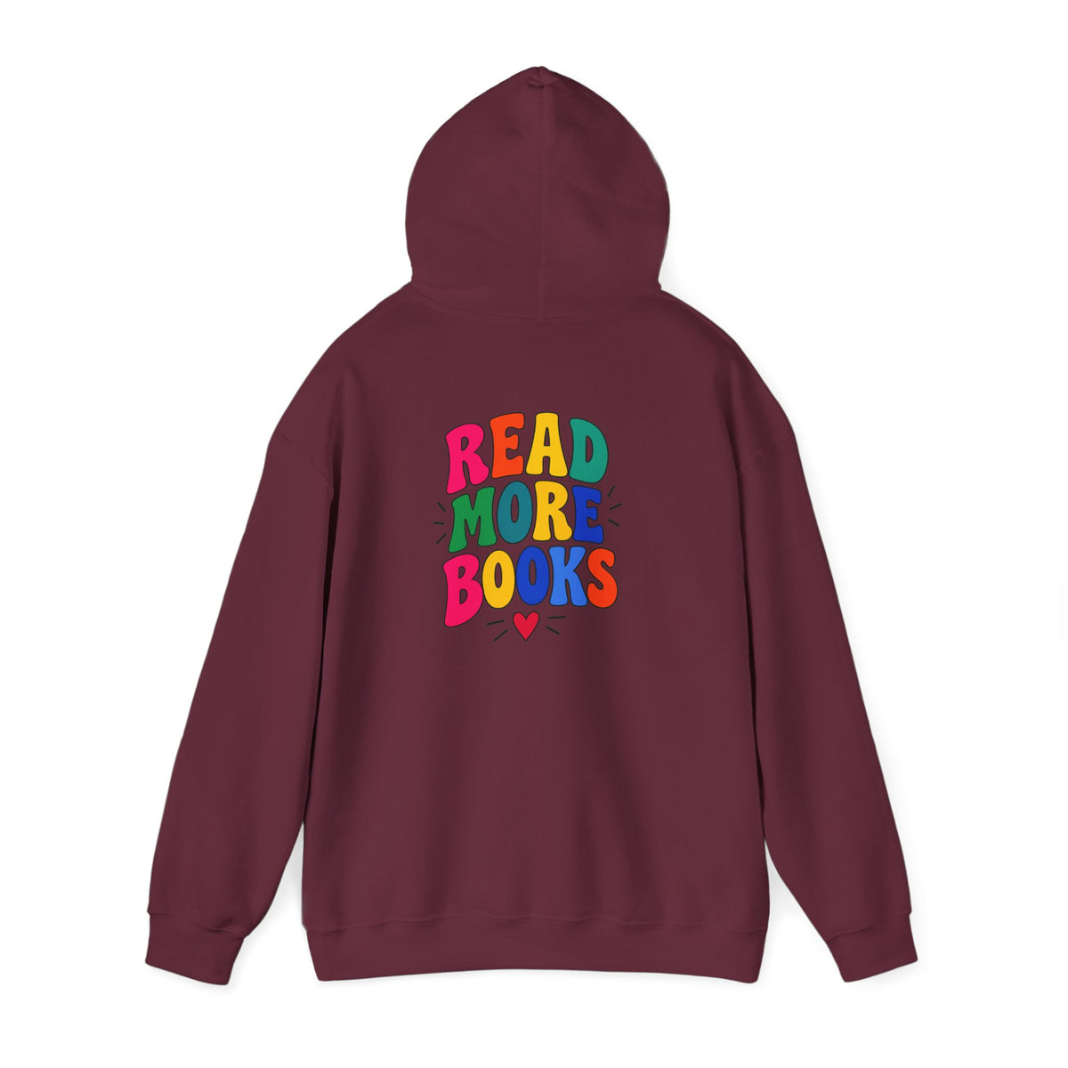 Read More Books Hoodie — Colorful Literary Graphic Pullover