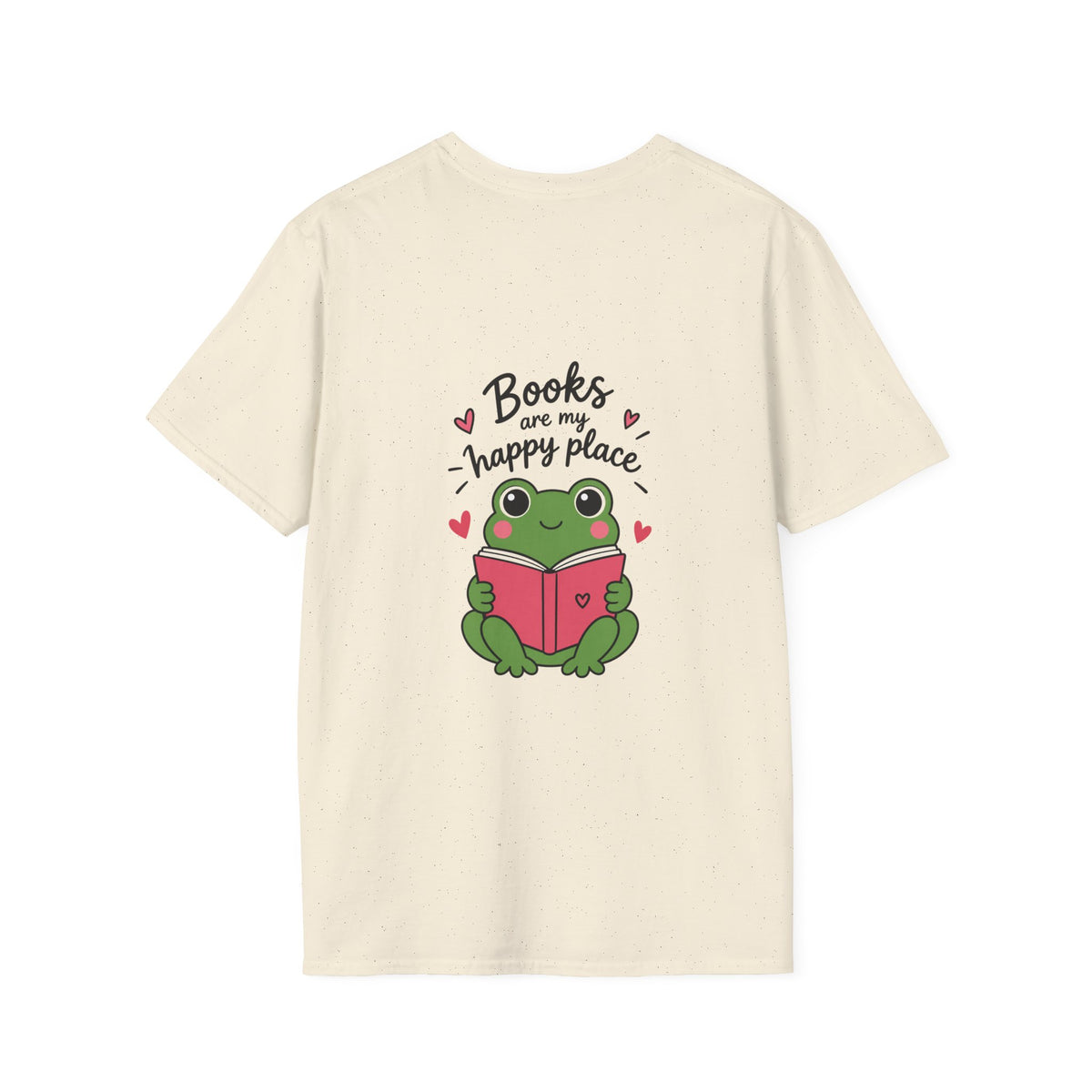 Reading T‑Shirt — "Books Are My Happy Place" Cute Booklover Tee