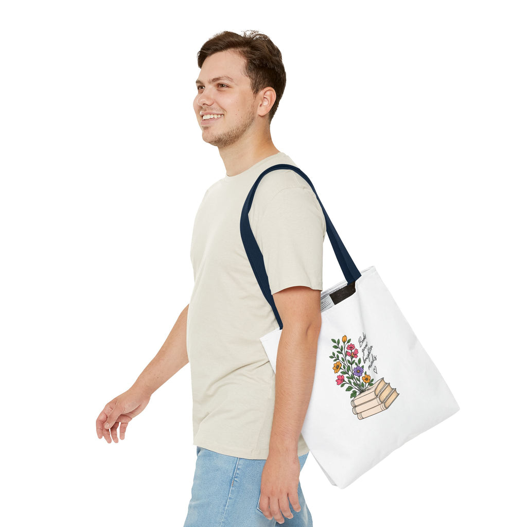 Books Grow Brighter Minds Tote Bag Reading Lover