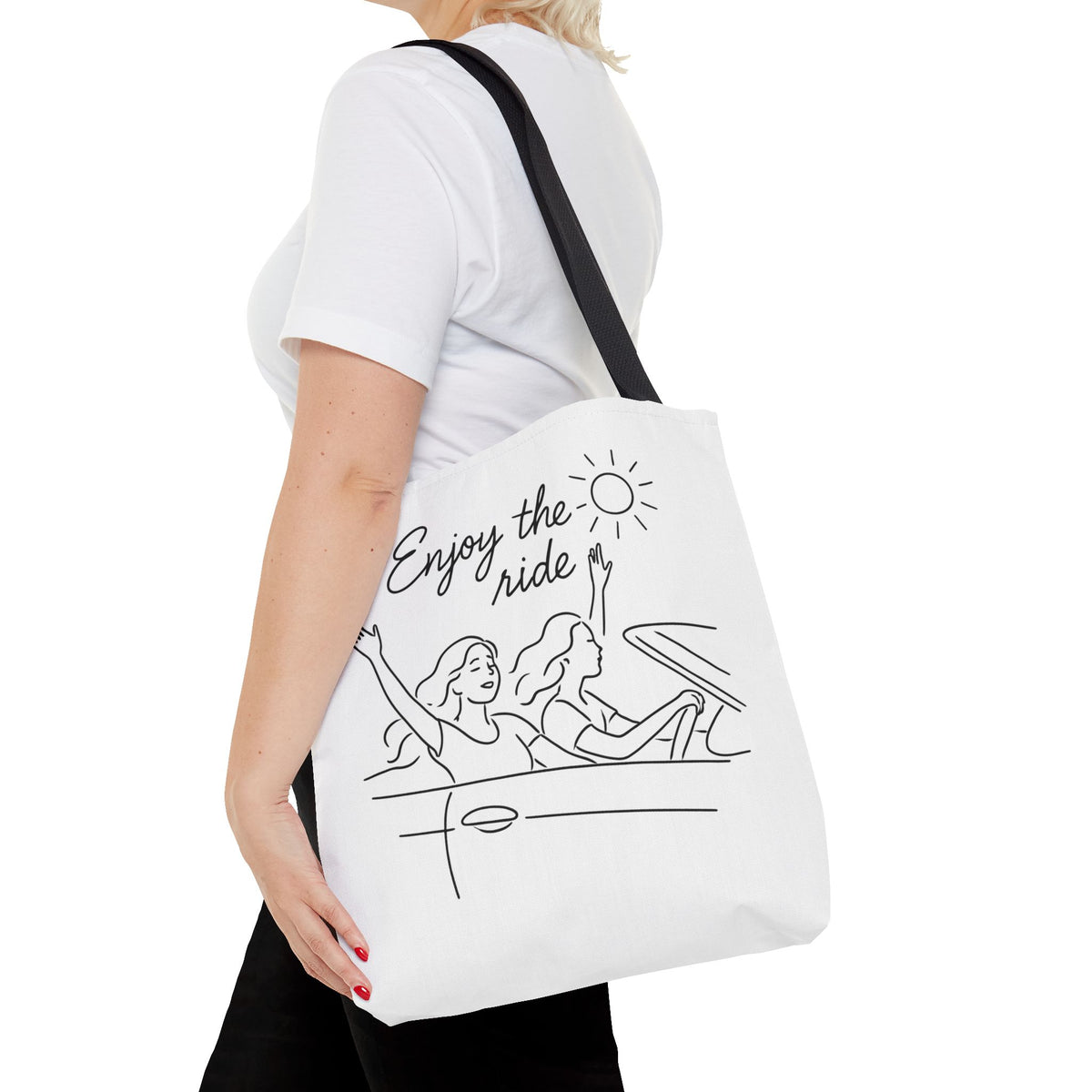 Vibes Tote Bag | Multiple Sizes | Personalization possible | Multiple Handle Colors