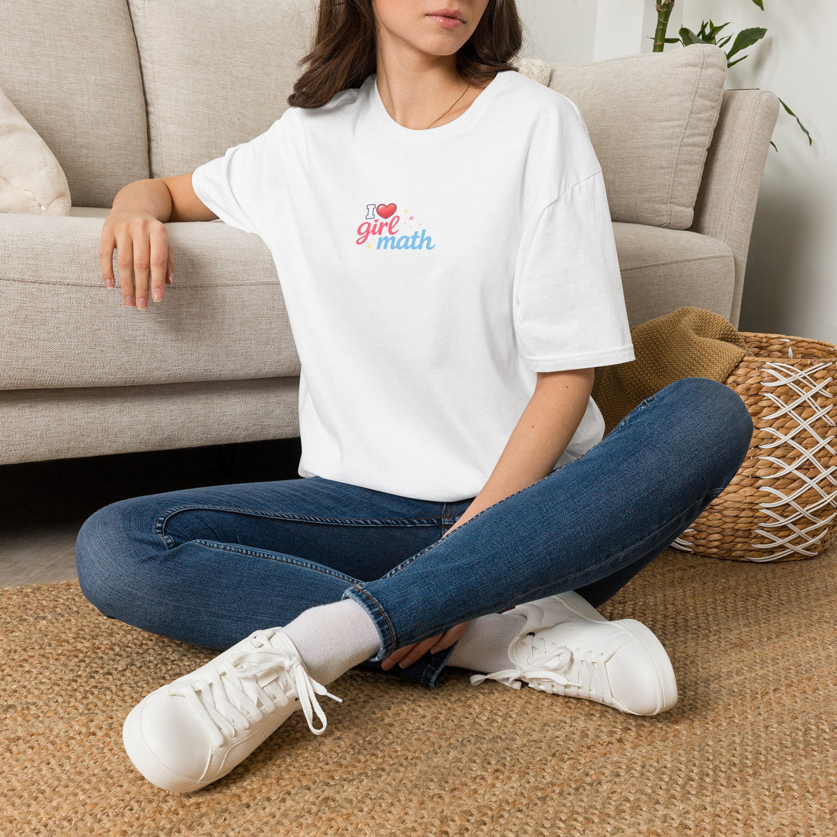 Girl Math T-Shirt with front print | Multiple Colors