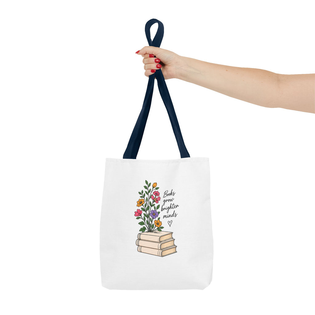 Books Grow Brighter Minds Tote Bag Reading Lover