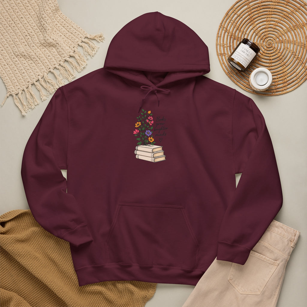 Books Grow Brighter Minds Hoodie