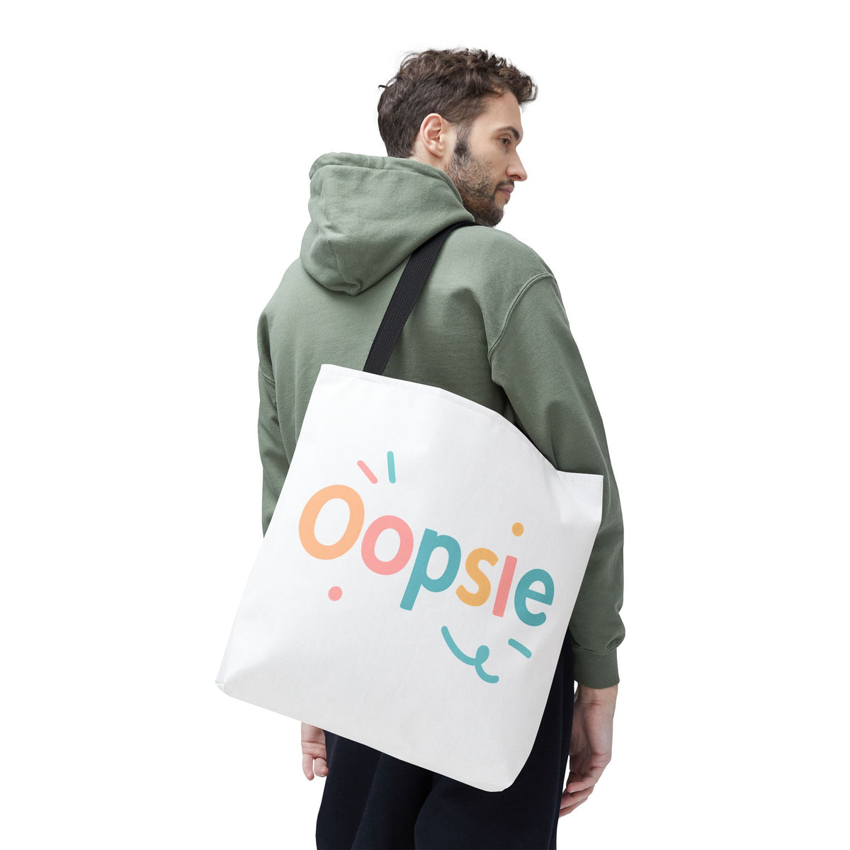 Oopsie Tote Bag | Multiple Sizes | Personalization possible | Multiple Handle Colors