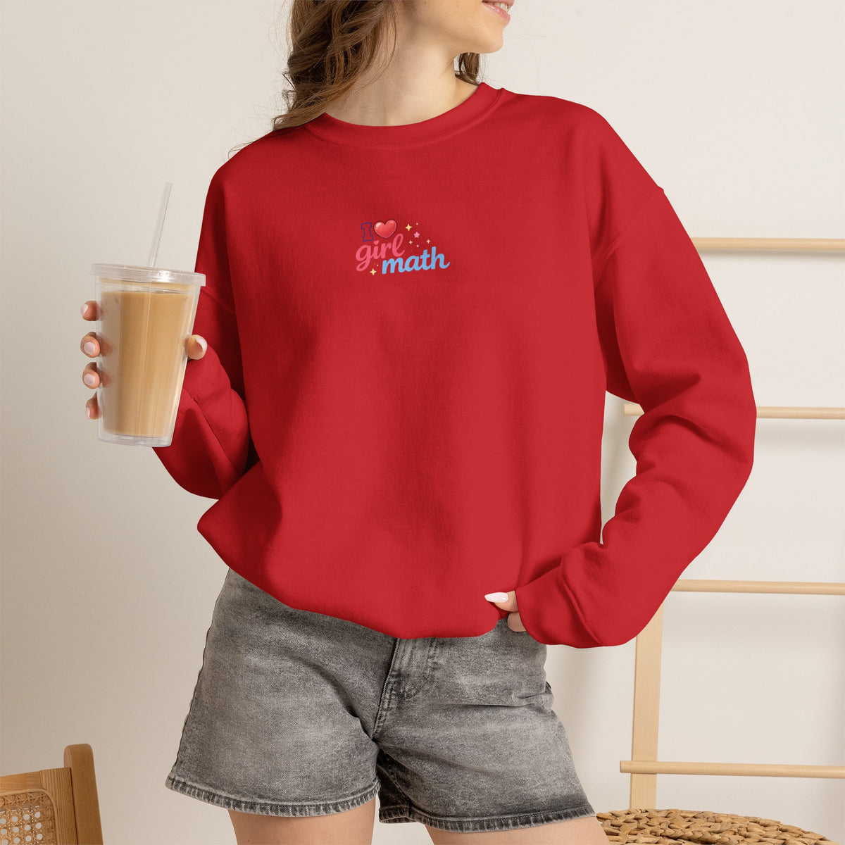 Girl Math Sweatshirt with front print | Multiple Colors