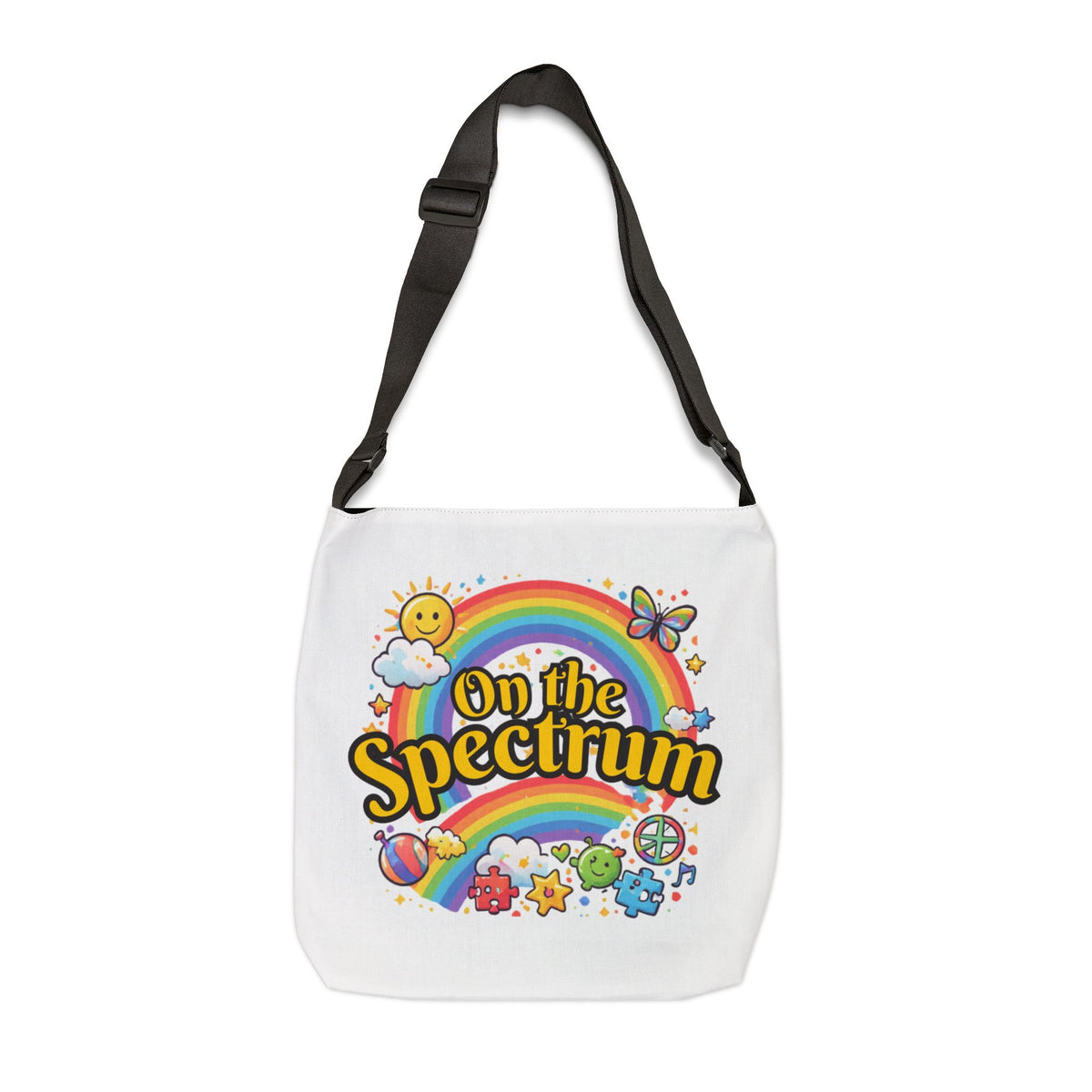 Adjustable Spectrum Tote Bag | Personalization possible | Multiple Sizes