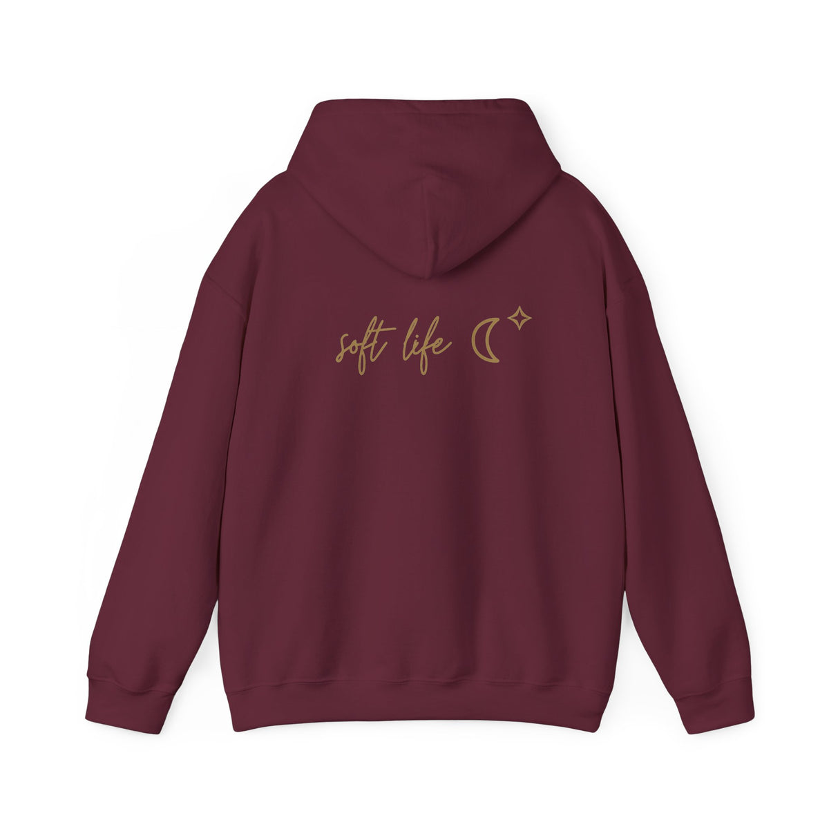 Soft Life Hoodie with back print | Multiple Colors