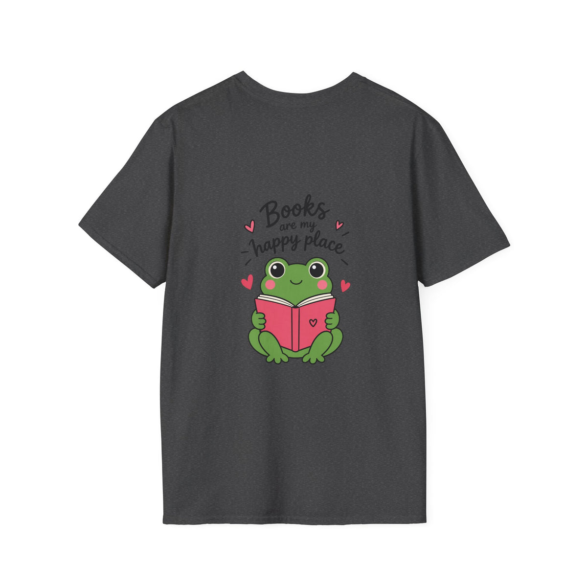 Reading T‑Shirt — "Books Are My Happy Place" Cute Booklover Tee