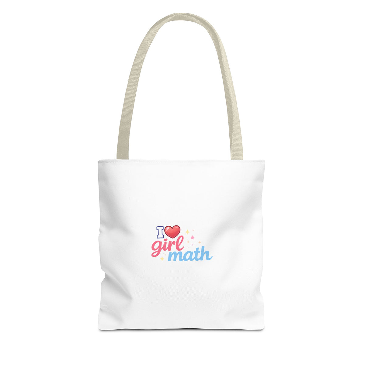 Girl Math Tote Bag | Multiple Sizes | Personalization possible | Multiple Handle Colors