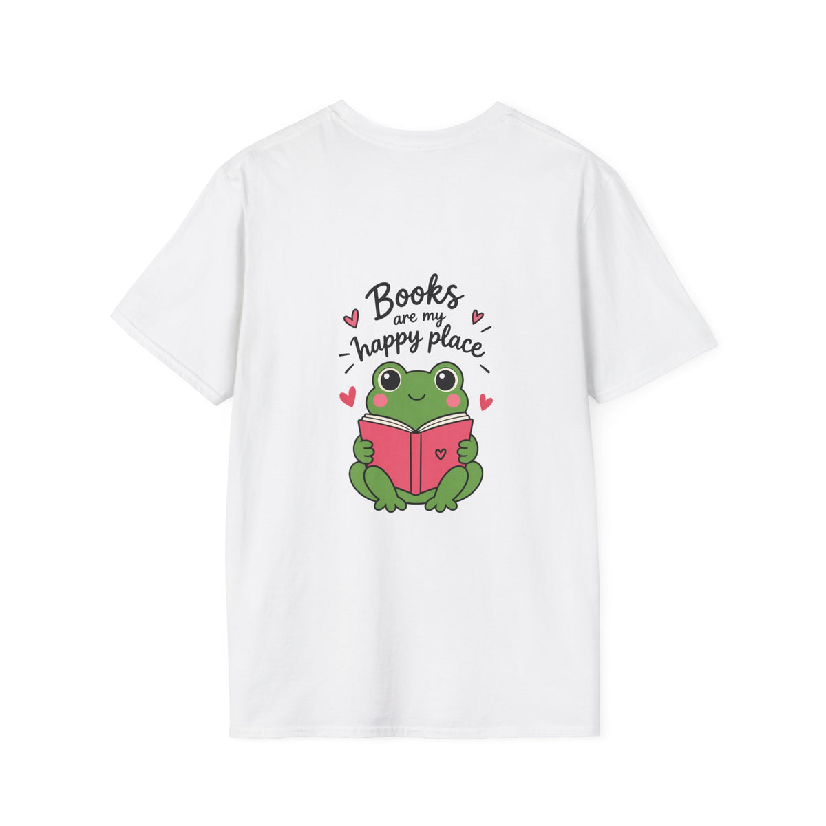 Reading T‑Shirt — "Books Are My Happy Place" Cute Booklover Tee