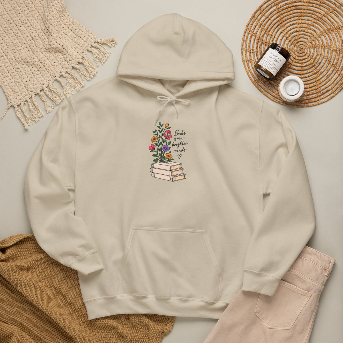 Books Grow Brighter Minds Hoodie