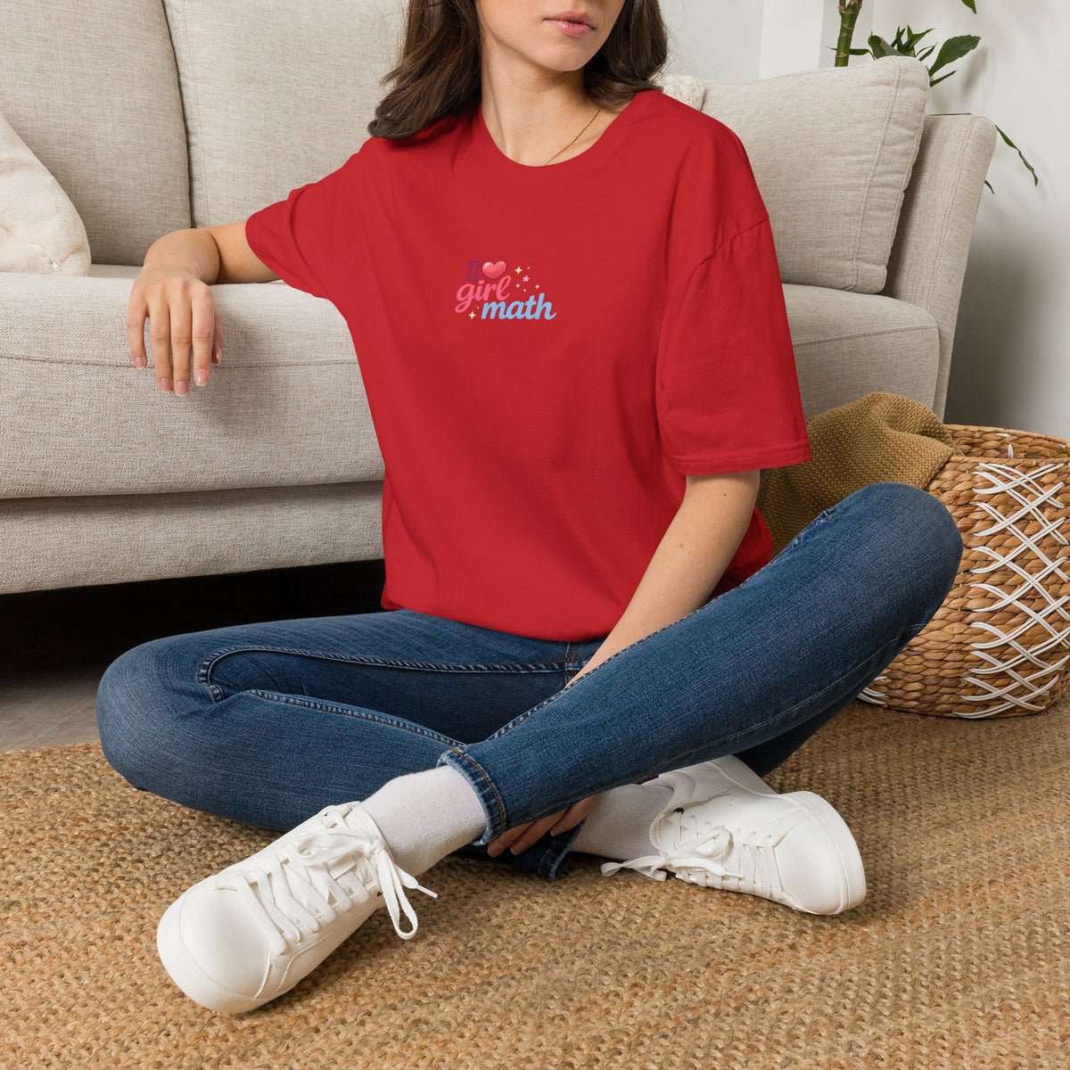 Girl Math T-Shirt with front print | Multiple Colors