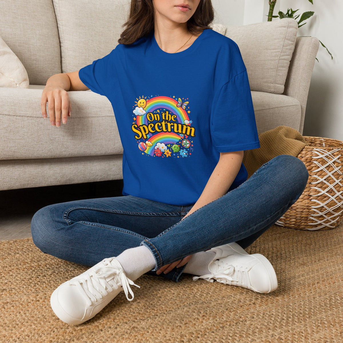 Spectrum T-Shirt with front print | Multiple Colors